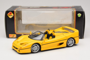 Ferrari F50 Kabriolets Shell Dzeltens Maisto 1:18 3076-Y2 Metāls — attēls 8 no 8