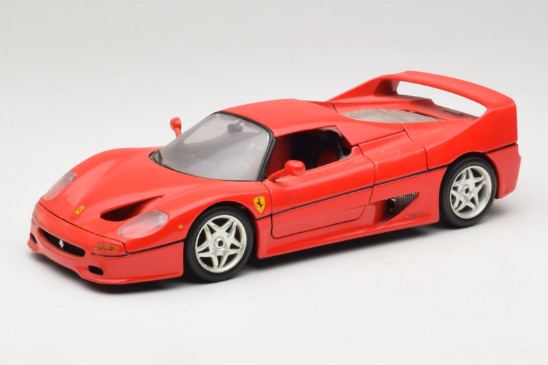Ferrari F50 Coupe Sarkans Bburago 1:18 3382 Metāls
