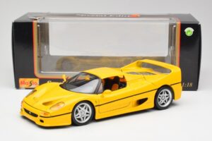 Ferrari F50 Giallo Modena Maisto 1:18 F50001 Metāls — attēls 8 no 8