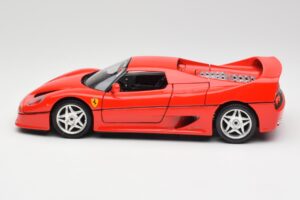 Ferrari F50 Hardtop Sarkans Bburago 1:18 3362 Metāls — attēls 4 no 8