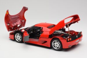 Ferrari F50 Hardtop Sarkans Bburago 1:18 3362 Metāls — attēls 5 no 8