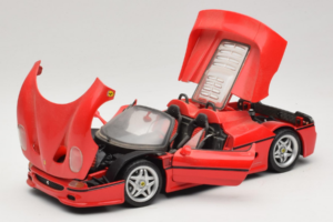 Ferrari F50 Spider Sarkans Shell Maisto 1:18 3076-M1 Metāls — attēls 2 no 8