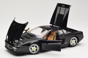 Ferrari F512M Melns Hot Wheels 1:18 23922 Metāls — attēls 2 no 8