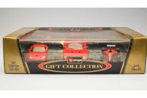 Ferrari Promo Set F40 550 Maranello Scuderia Ferrari F310 F1 1996 Bburago 1:18 FERRARI001 Metāls — attēls 2 no 2