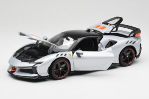 Ferrari SF90 XX Stradale Arctic White Bburago 1:18 18-16020W Metāls — attēls 2 no 8