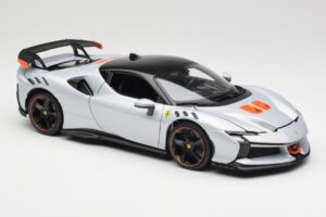 Ferrari SF90 XX Stradale Arctic White Bburago 1:18 18-16020W Metāls — attēls 6 no 8