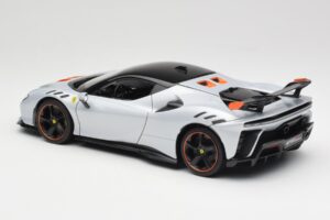 Ferrari SF90 XX Stradale Arctic White Bburago 1:18 18-16020W Metāls — attēls 7 no 8