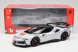 Ferrari SF90 XX Stradale Arctic White Bburago 1:18 18-16020W Metāls — attēls 8 no 8
