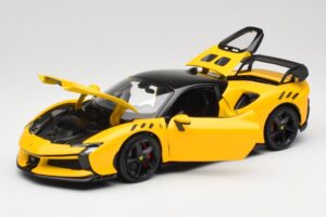 Ferrari SF90 XX Stradale Giallo Modena Bburago 1:18 18-16020Y Metāls — attēls 2 no 8