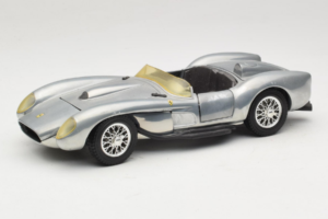 Ferrari Testa Rossa Chrome Silver Hot Wheels 1:18 25737 Metāls