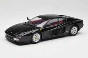 Ferrari Testarossa Melns Kyosho 1:18 08425BK Metāls