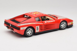 Ferrari Testarossa Brummel #5 Sarkans 1984 Bburago 1:18 3004-P1 Metāls — attēls 3 no 8
