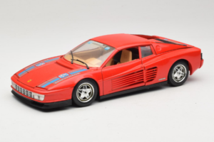 Ferrari Testarossa PPG Auto Refinish Sarkans Bburago 1:18 3039-P3 Metāls