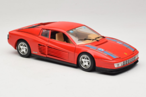 Ferrari Testarossa PPG Auto Refinish Sarkans Bburago 1:18 3039-P3 Metāls — attēls 6 no 8