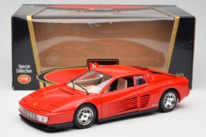Ferrari Testarossa Sarkans Bburago 1:18 3019 Metāls — attēls 8 no 8