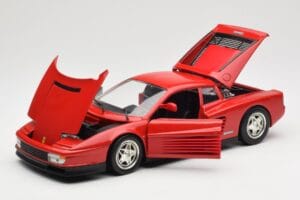 Ferrari Testarossa Sarkans Hot Wheels 1:18 23918 Metāls — attēls 2 no 8