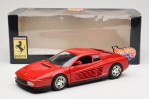 Ferrari Testarossa Sarkans Hot Wheels 1:18 23918 Metāls — attēls 8 no 8