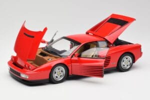 Ferrari Testarossa Sarkans Kyosho 1:18 08422R Metāls — attēls 2 no 8