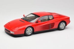 Ferrari Testarossa Sarkans Kyosho 1:18 08422R Metāls