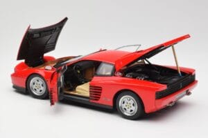 Ferrari Testarossa Sarkans Kyosho 1:18 08422R Metāls — attēls 5 no 8