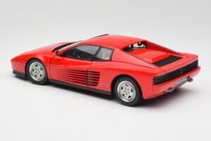 Ferrari Testarossa Sarkans Kyosho 1:18 08422R Metāls — attēls 7 no 8