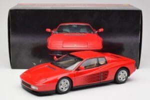 Ferrari Testarossa Sarkans Kyosho 1:18 08422R Metāls — attēls 8 no 8