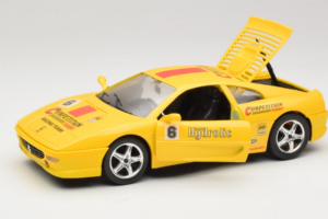 Ferrari F355 Berlinetta Racing Dzeltens Solido 1:18 9009-Y1 Metāls — attēls 2 no 8