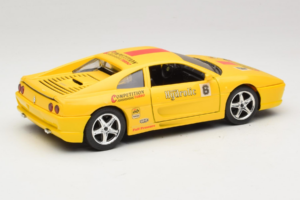 Ferrari F355 Berlinetta Racing Dzeltens Solido 1:18 9009-Y1 Metāls — attēls 3 no 8