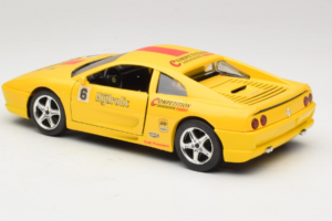 Ferrari F355 Berlinetta Racing Dzeltens Solido 1:18 9009-Y1 Metāls — attēls 7 no 8