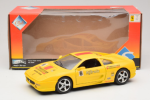 Ferrari F355 Berlinetta Racing Dzeltens Solido 1:18 9009-Y1 Metāls — attēls 8 no 8