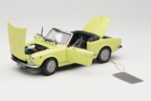 Fiat 124 Spider BS1 Dzeltens Sun Star 1:18 4921 Metāls — attēls 2 no 8