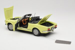Fiat 124 Spider BS1 Dzeltens Sun Star 1:18 4921 Metāls — attēls 5 no 8