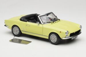 Fiat 124 Spider BS1 Dzeltens Sun Star 1:18 4921 Metāls — attēls 6 no 8