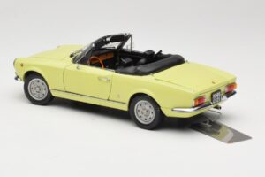 Fiat 124 Spider BS1 Dzeltens Sun Star 1:18 4921 Metāls — attēls 7 no 8
