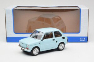 Fiat 126 Gaiši Zils MCG 1:18 MCG18415 Metāls — attēls 6 no 6