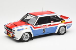 Fiat 131 Abarth Fiat France #9 J-C. Andruet / C. Delferrier Winner Rally Sanremo 1977 Kyosho 1:18 08375A Metāls