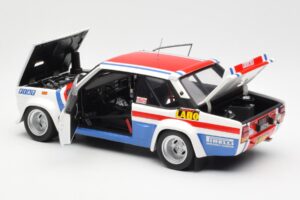 Fiat 131 Abarth Fiat France #9 J-C. Andruet / C. Delferrier Winner Rally Sanremo 1977 Kyosho 1:18 08375A Metāls — attēls 5 no 8
