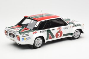 Fiat 131 Abarth #3 M. Alen / I. Kivimaki Winner Rally 1000 Lakes 1980 Kyosho 1:18 08376H Metāls — attēls 3 no 8