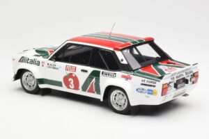 Fiat 131 Abarth #3 M. Alen / I. Kivimaki Winner Rally 1000 Lakes 1980 Kyosho 1:18 08376H Metāls — attēls 7 no 8