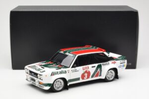 Fiat 131 Abarth #3 M. Alen / I. Kivimaki Winner Rally 1000 Lakes 1980 Kyosho 1:18 08376H Metāls — attēls 8 no 8