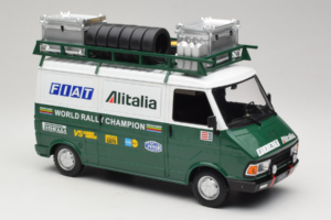 Fiat 242 Alitalia Rally Team Assistance With Trailer 1978 IXO 1:18 18CMC027WX Metāls — attēls 5 no 7