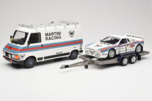 Fiat 242 & Lancia 037 Group B #1 W. Rohrl / C. Geistdorfer Rally Monte Carlo 1983 Otto 1:18 OT360 Sveķi