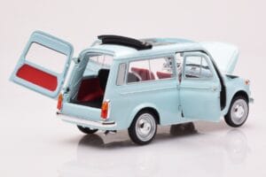 Fiat 500 Giardiniera Acquamarina Zils Norev 1:18 187742 Metāls — attēls 2 no 7