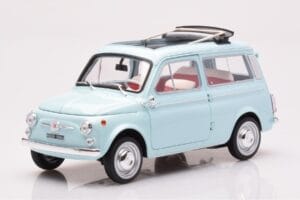 Fiat 500 Giardiniera Acquamarina Zils Norev 1:18 187742 Metāls