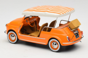 Fiat 500 Jolly Oranžs Norev 1:18 187791 Metāls — attēls 5 no 6