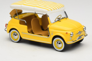 Fiat 500 Jolly Dzeltens Norev 1:18 187790 Metāls — attēls 4 no 6