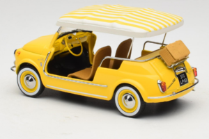 Fiat 500 Jolly Dzeltens Norev 1:18 187790 Metāls — attēls 5 no 6