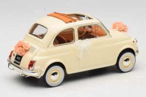 Fiat 500 L Ziloņkauls Wedding Gift Norev 1:18 187780 Metāls — attēls 2 no 6