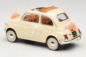 Fiat 500 L Ziloņkauls Wedding Gift Norev 1:18 187780 Metāls — attēls 5 no 6