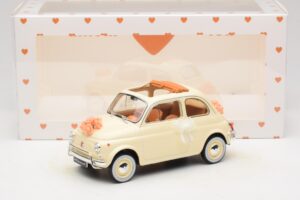 Fiat 500 L Ziloņkauls Wedding Gift Norev 1:18 187780 Metāls — attēls 6 no 6